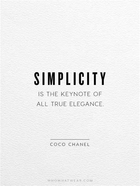 frase celebre coco chanel|Coco Chanel quotes simplicity.